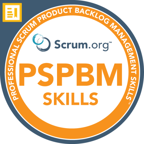 Certficação em Professional Scrum Product Backlog Management Skills (PSPBM) em Portugal