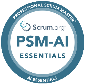 Professional Scrum Master with Artificial Intelligence